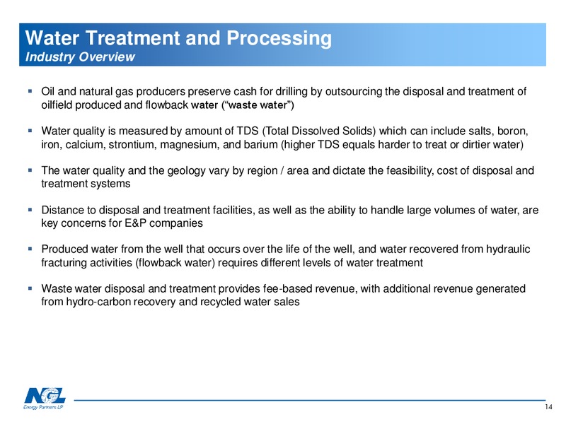 Investor Presentation – NGL Energy Partners Lp – slide 14