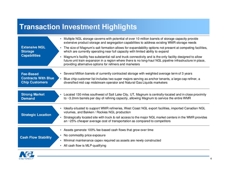 Overview of Magnum NGLs Storage Acquisition – NGL Energy Partners Lp – slide 3