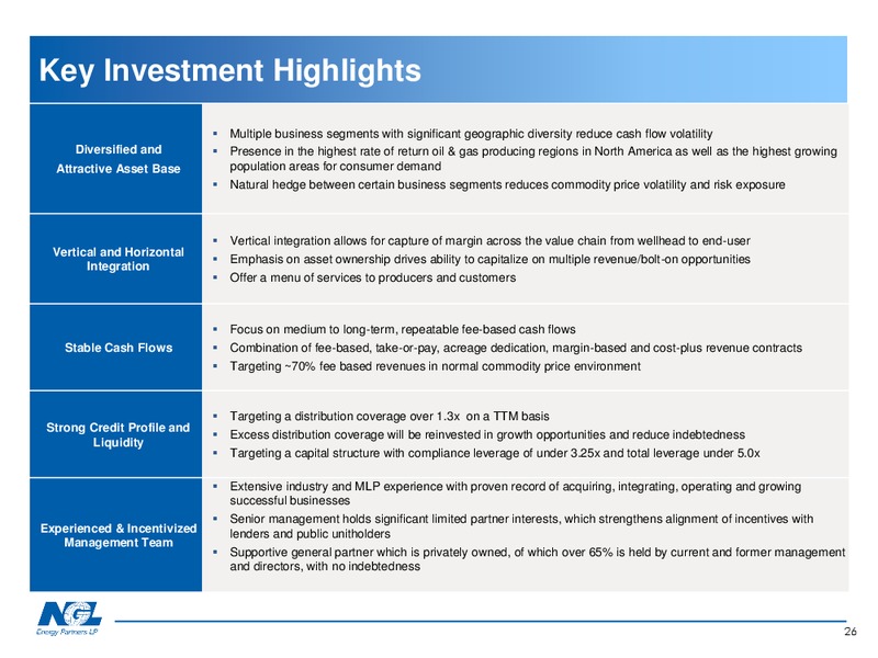 August 2018 Investor Presentation – NGL Energy Partners Lp – slide 25