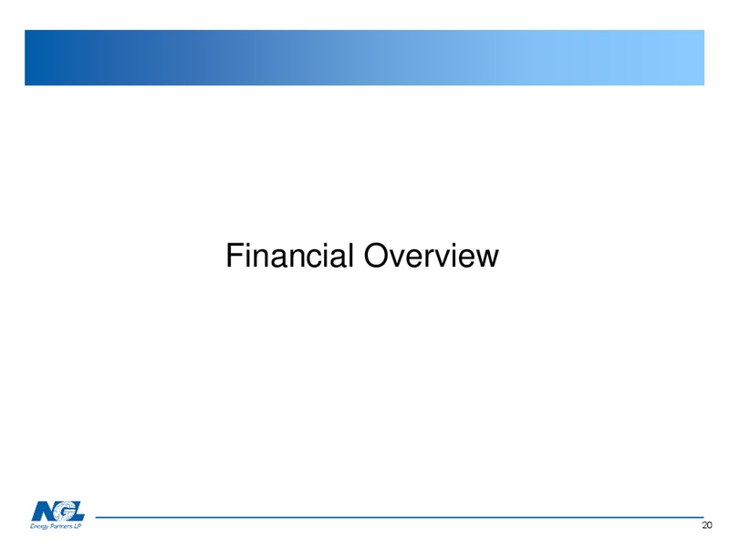 Investor Presentation – NGL Energy Partners Lp – slide 19