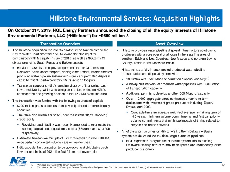 3Q 2019 Earnings Presentation – NGL Energy Partners Lp – slide 9