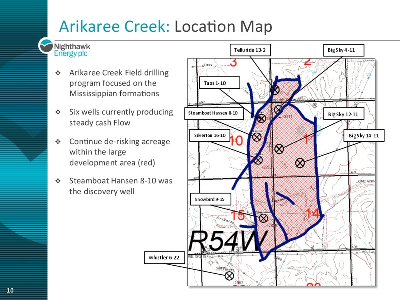 CORPORATE PRESENTATION – Nighthawk Energy Plc – slide 10