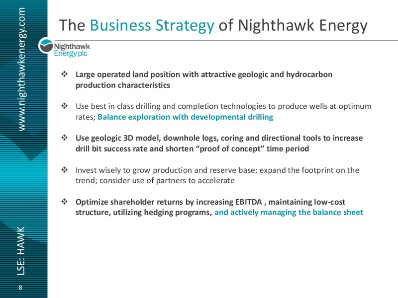 EnerComs The Oil & Services Conference 13 – Nighthawk Energy Plc – slide 6