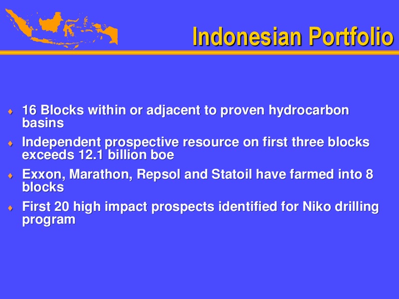 2011 CAPP OGIS – Niko Resources Ltd. – slide 22