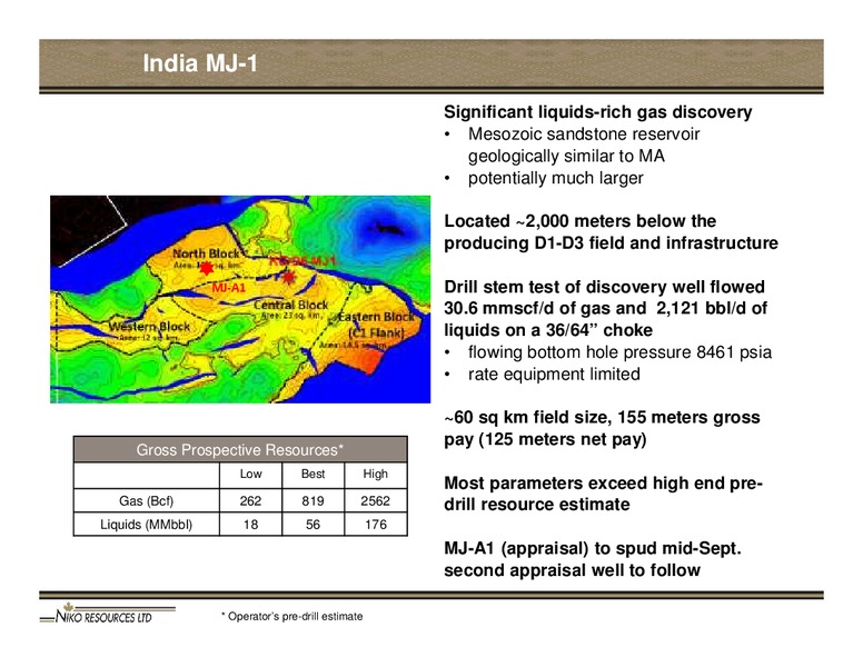 Annual General Meeting Presentation – Niko Resources Ltd. – slide 8