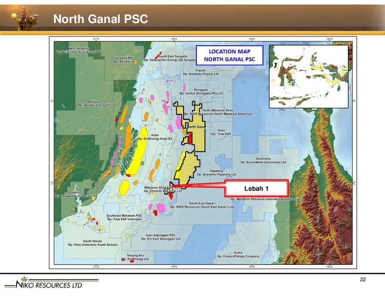 SEPTEMBER 2012 GLOBAL ENERGY CONFERENCE – Niko Resources Ltd. – slide 22