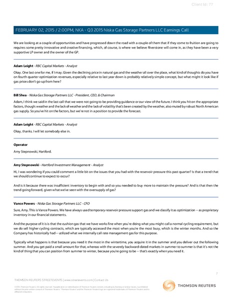 EDITED TRANSCRIPT – Niska Gas Storage Partners Llc – slide 6