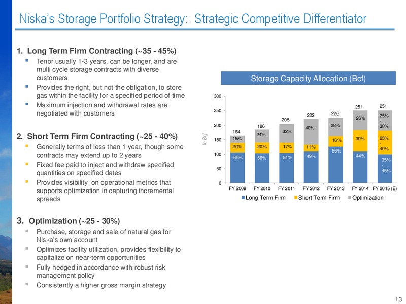 NAPTP ANNUAL CONFERENCE – Niska Gas Storage Partners Llc – slide 13