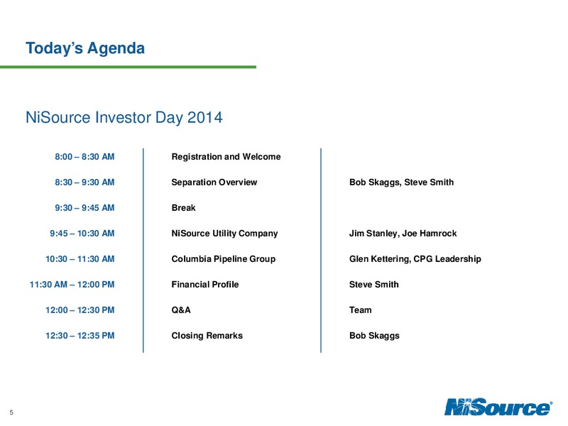 Investor Day 2014 – Nisource Inc. – slide 4