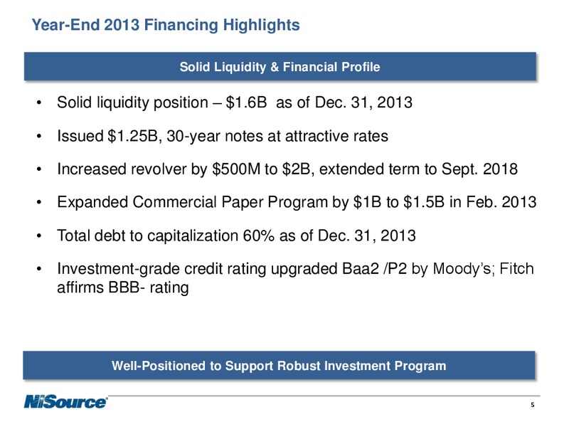 Supplemental Slides – Nisource Inc. – slide 4