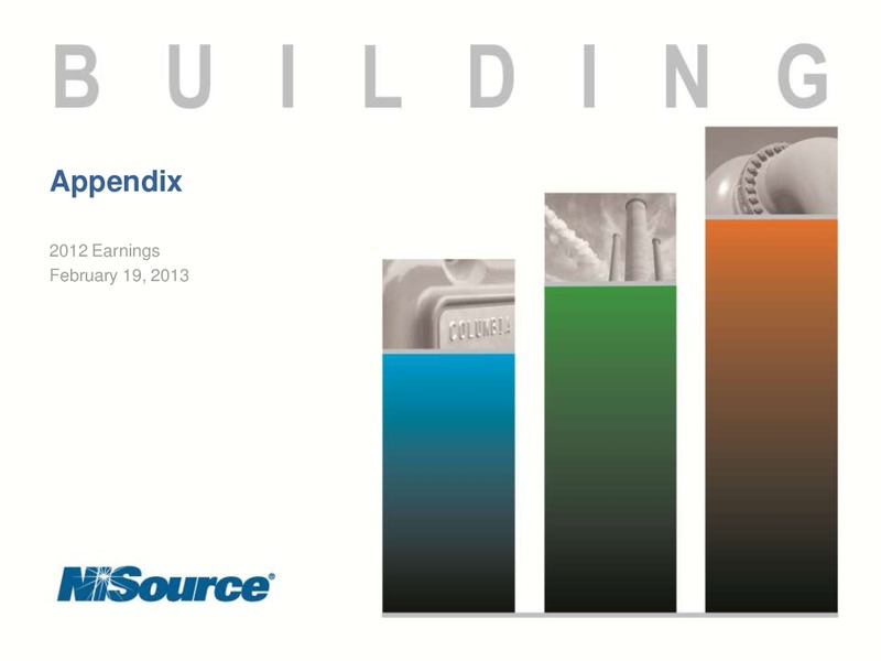 Supplemental Slides 2012 Earnings – Nisource Inc. – slide 8