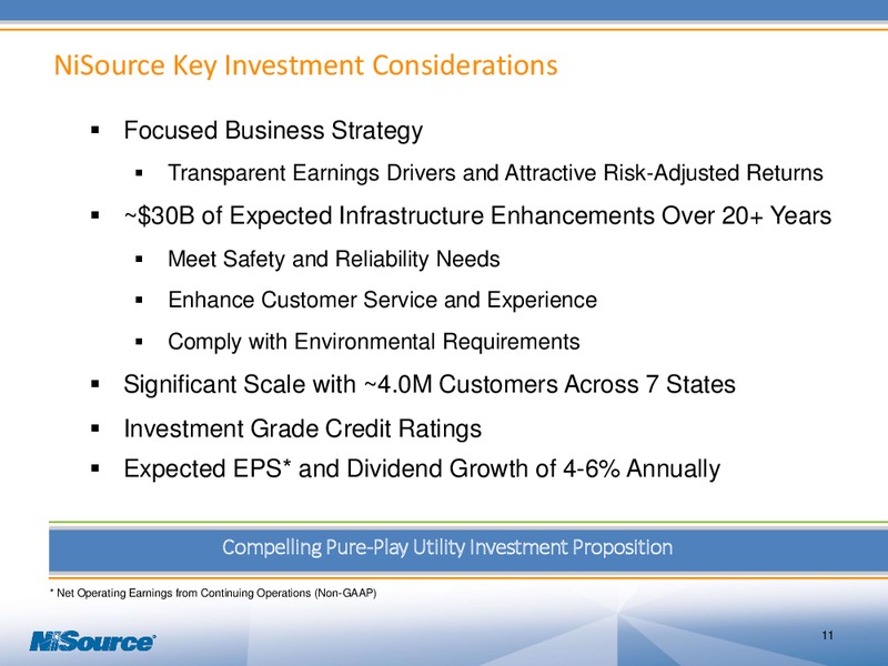 MAY 2015 INVESTOR PRESENTATION – Nisource Inc. – slide 10