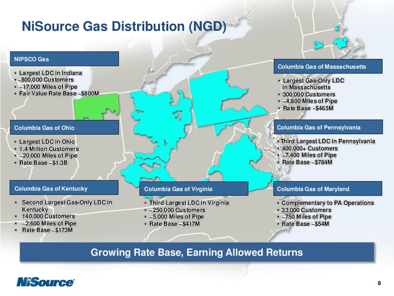 SEPTEMBER 2012 INVESTOR PRESENTATION – Nisource Inc. – slide 12