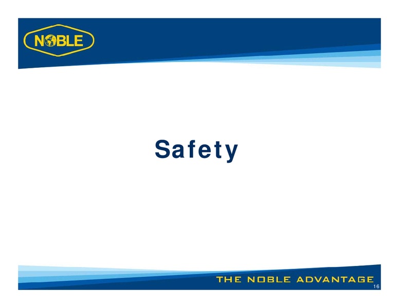 LUNCH WITH MANAGEMENT – Noble Corporation plc – slide 15