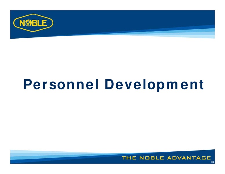 LUNCH WITH MANAGEMENT – Noble Corporation plc – slide 17