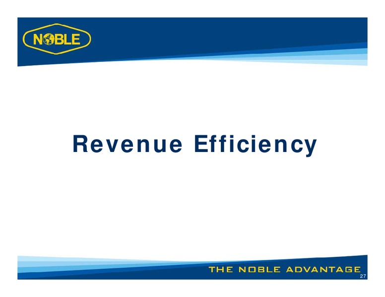 LUNCH WITH MANAGEMENT – Noble Corporation plc – slide 26