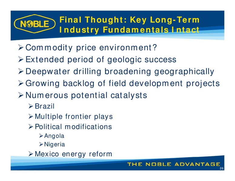 Jefferies Global Energy Conference – Noble Corporation plc – slide 25