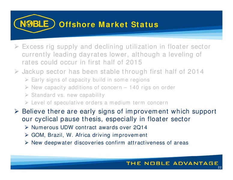 COWEN ULTIMATE ENERGY CONFERENCE – Noble Corporation plc – slide 21