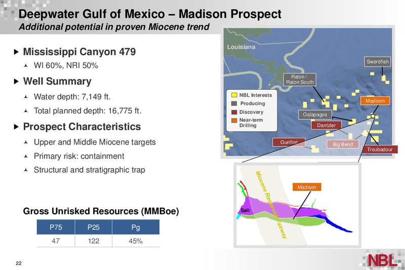 Johnson Rice Energy Conference – Noble Energy, Inc. – slide 22
