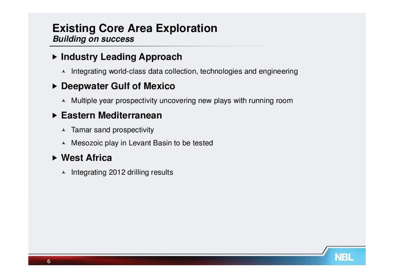 EXPLORATION – Noble Energy, Inc. – slide 6