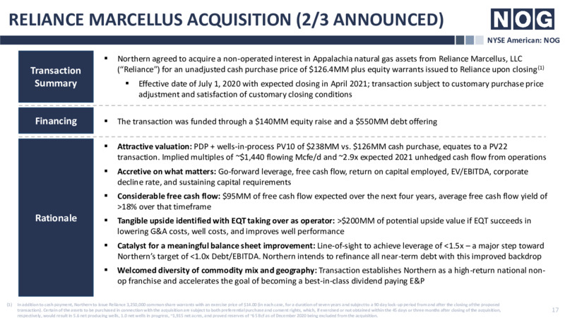 Enercom Denver Presentation – NOG LLC – slide 17