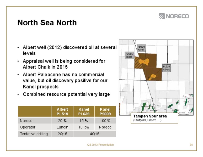 Fourth quarter 2013 – Noreco – slide 34