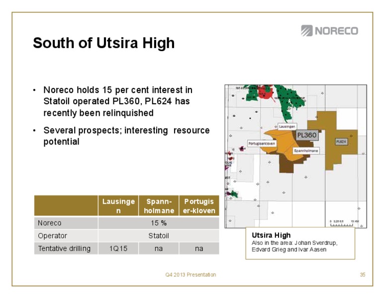 Fourth quarter 2013 – Noreco – slide 35