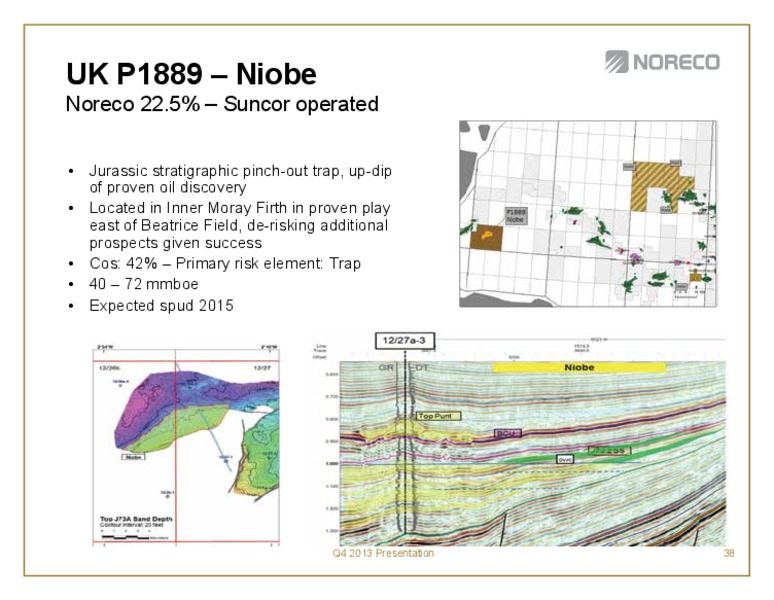 Fourth quarter 2013 – Noreco – slide 38
