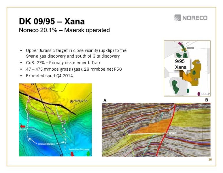 First quarter 2014 – Noreco – slide 36