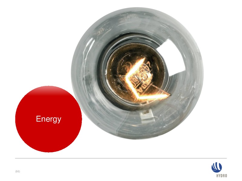 Investor presentation – Norsk Hydro – slide 85