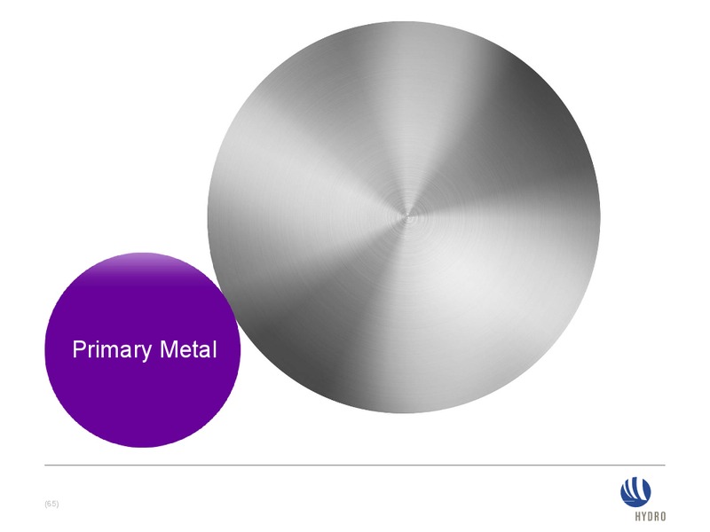 INVESTOR PRESENTATION – Norsk Hydro – slide 65