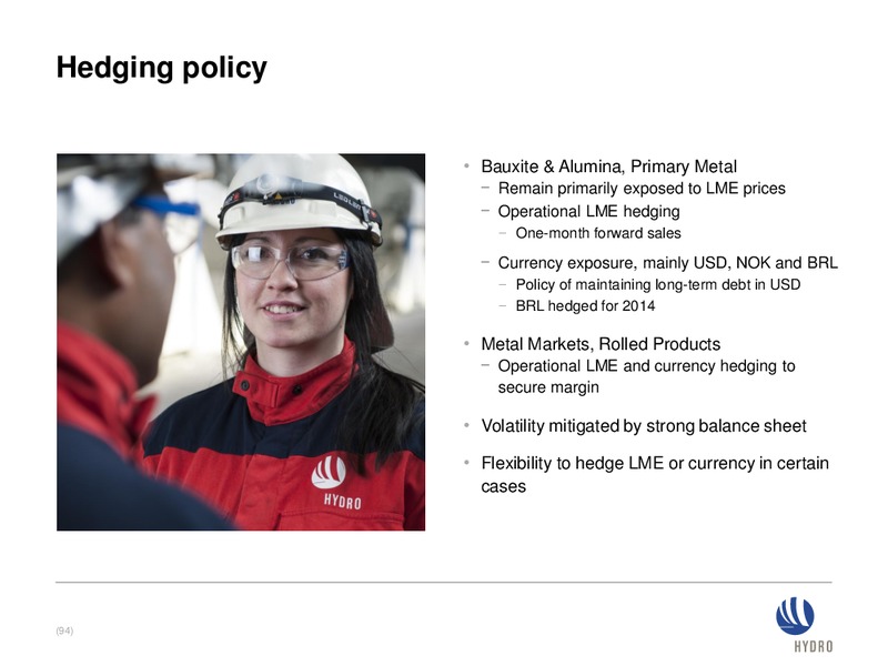 Investor presentation – Norsk Hydro – slide 93