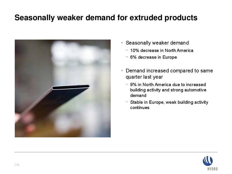 INVESTOR PRESENTATION – Norsk Hydro – slide 17