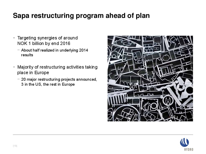 INVESTOR PRESENTATION – Norsk Hydro – slide 18