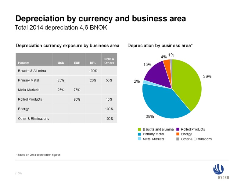 INVESTOR PRESENTATION – Norsk Hydro – slide 99