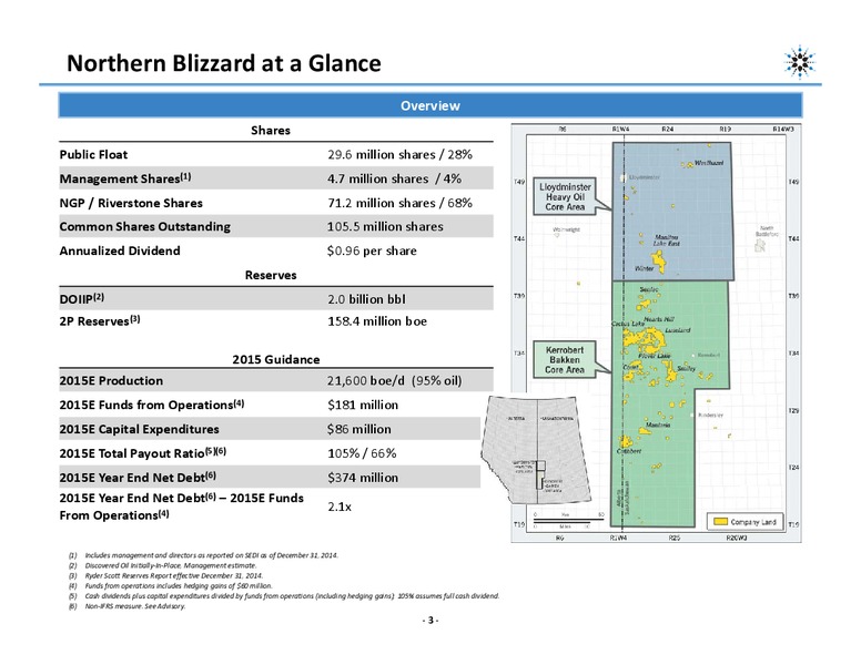 CORPORATE PRESENTATION – Northern Blizzard Resources Inc – slide 2