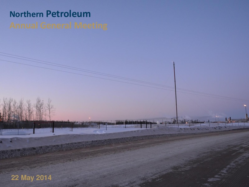 Annual General Meeting – Northern Petroleum Plc – slide 1