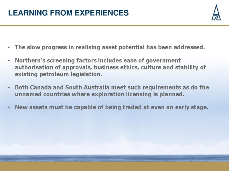 JUNE 2013 INVESTOR PRESENTATION – Northern Petroleum Plc – slide 20