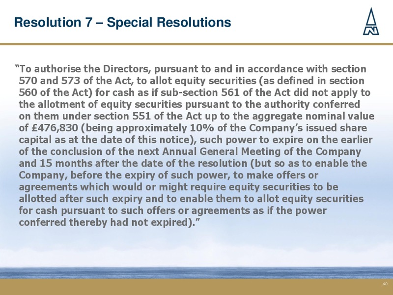 JUNE 2013 INVESTOR PRESENTATION – Northern Petroleum Plc – slide 39