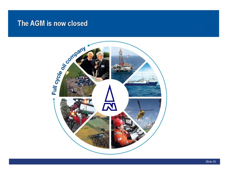 JUNE 2012 ANNUAL GENERAL MEETING – Northern Petroleum Plc – slide 20