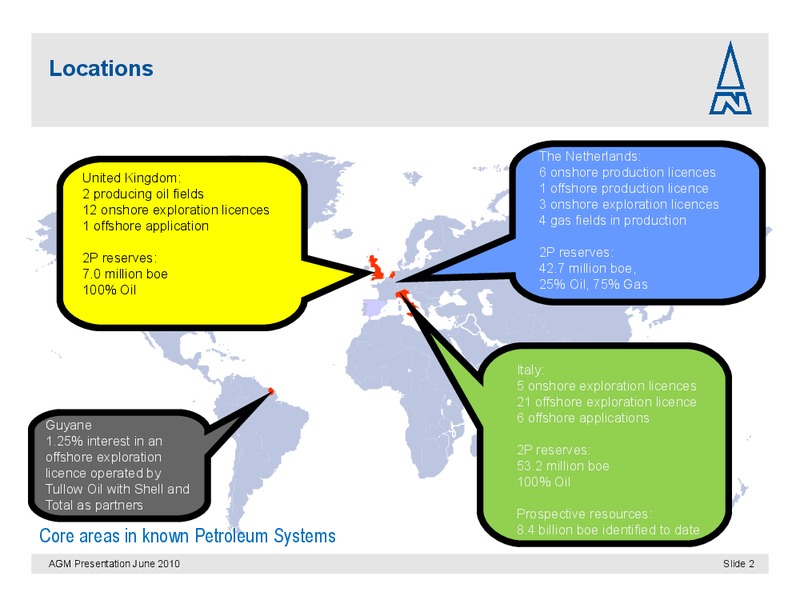 JUNE 2010 ANNUAL GENERAL MEETING – Northern Petroleum Plc – slide 2