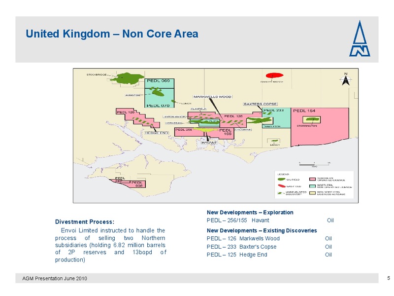 JUNE 2010 ANNUAL GENERAL MEETING – Northern Petroleum Plc – slide 5