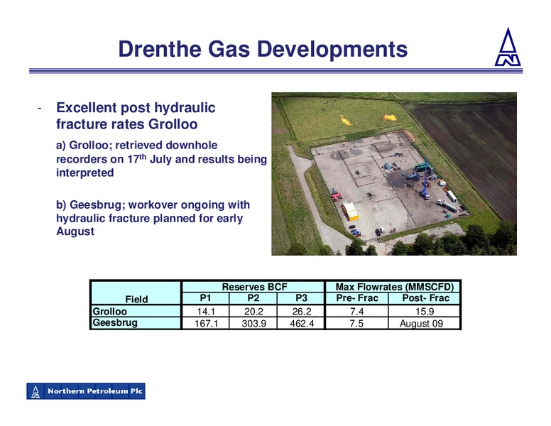 JULY 2009 CORPORATE PRESENTATION – Northern Petroleum Plc – slide 20