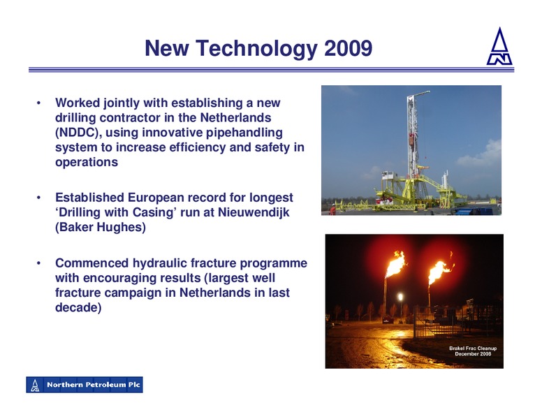 JULY 2009 CORPORATE PRESENTATION – Northern Petroleum Plc – slide 21