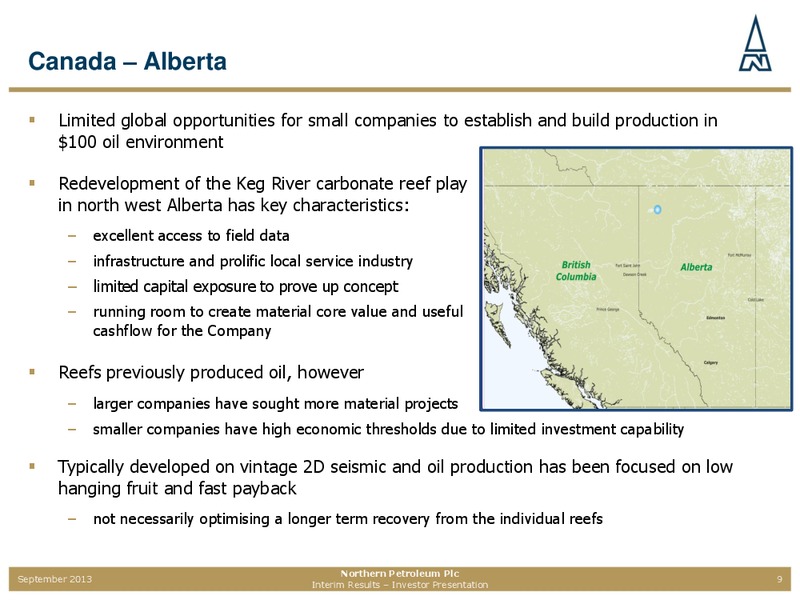 2013 INTERIM RESULTS – Northern Petroleum Plc – slide 8