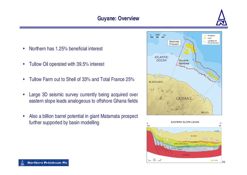 DECEMBER 2009 CORPORATE PRESENTATION – Northern Petroleum Plc – slide 26