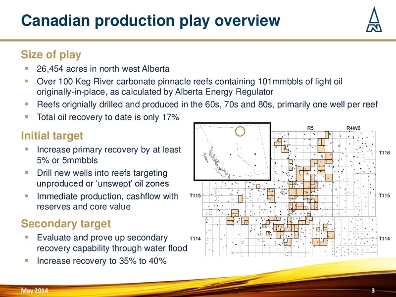 CANADIAN PRODUCTION UPDATE – Northern Petroleum Plc – slide 2