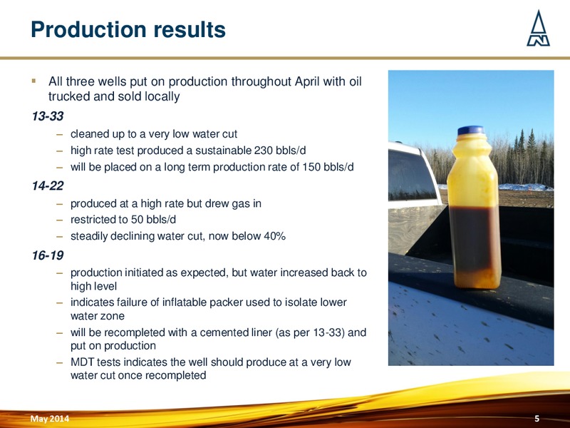 CANADIAN PRODUCTION UPDATE – Northern Petroleum Plc – slide 4