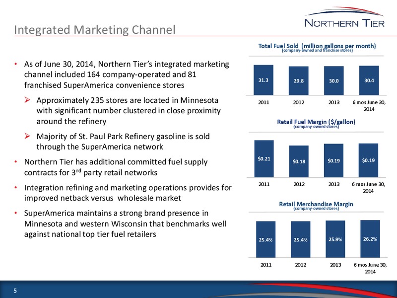 Barclays CEO Energy Power Conference – Northern Tier Energy Lp – slide 4