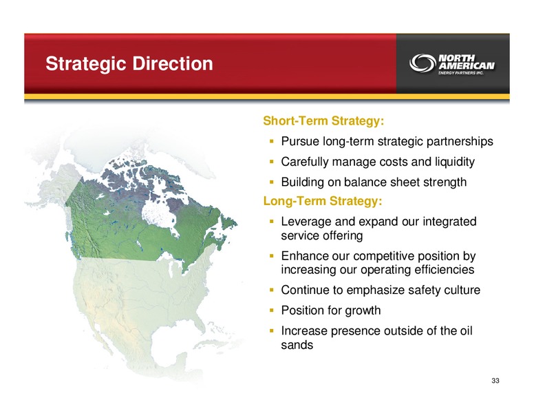 FEBRUARY 2010 INVESTOR PRESENTATION – North American Energy Partners Inc. – slide 33